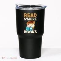 Read SMore Books Camping Bookworm Boy Cute Librarian Tumbler thumb 0