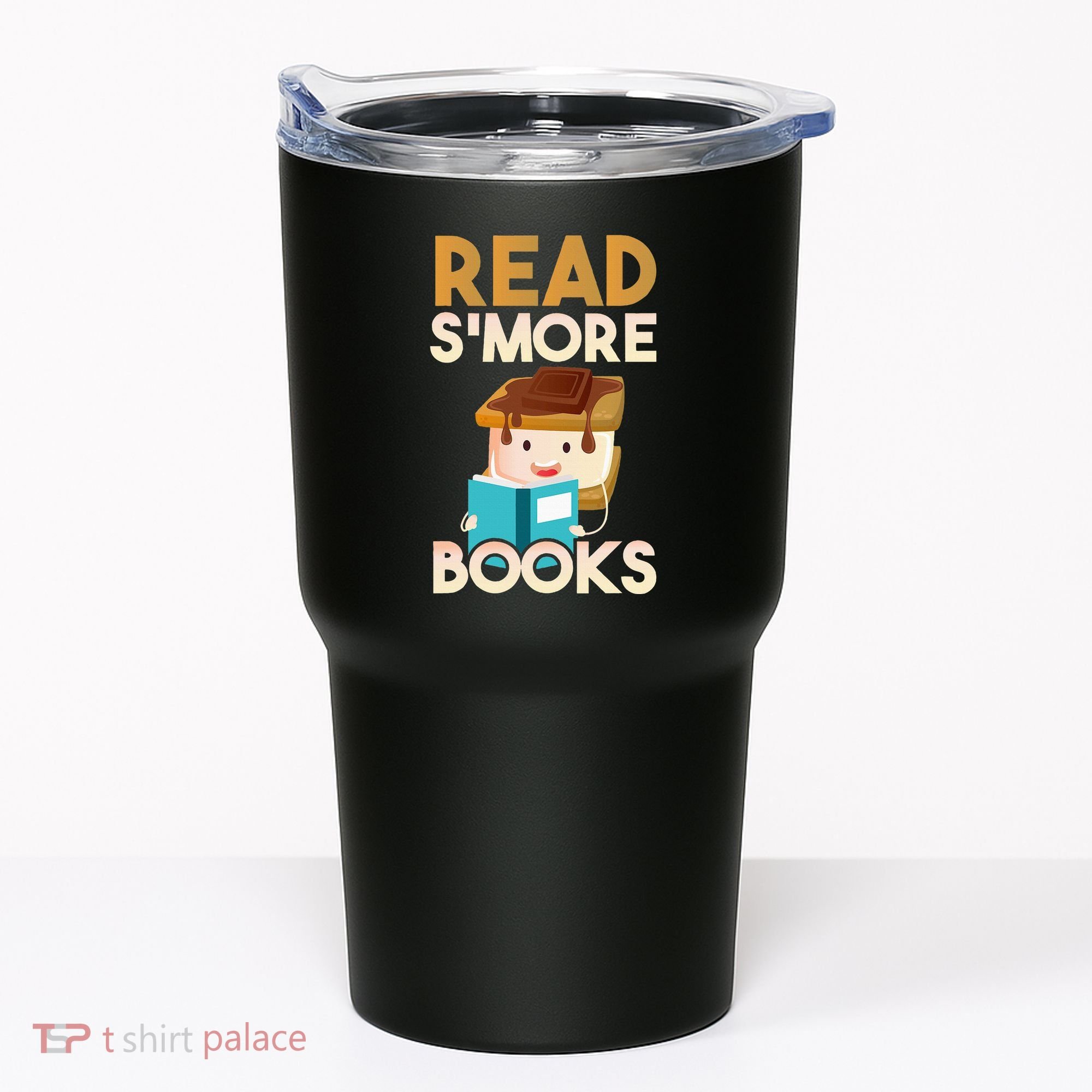Read SMore Books Camping Bookworm Boy Cute Librarian Tumbler