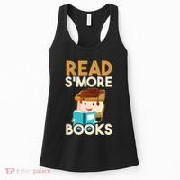 Read SMore Books Camping Bookworm Boy Cute Librarian Women's Tank Top thumb 0