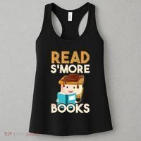 Read SMore Books Camping Bookworm Boy Cute Librarian Women's Tank Top thumb 3