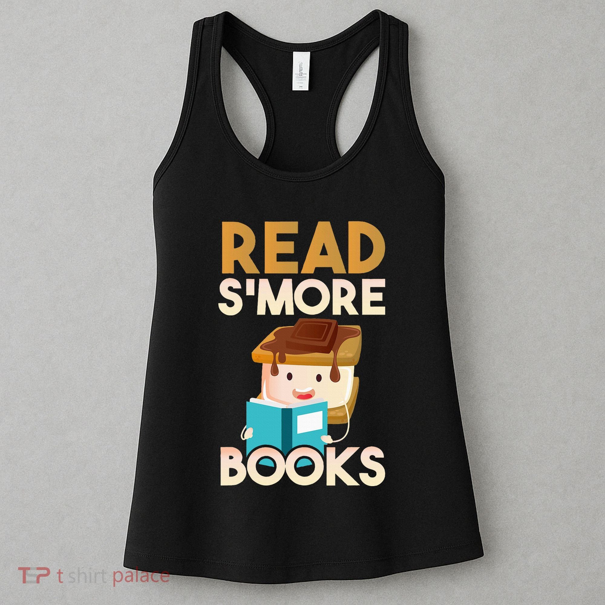 Read SMore Books Camping Bookworm Boy Cute Librarian Women's Tank Top