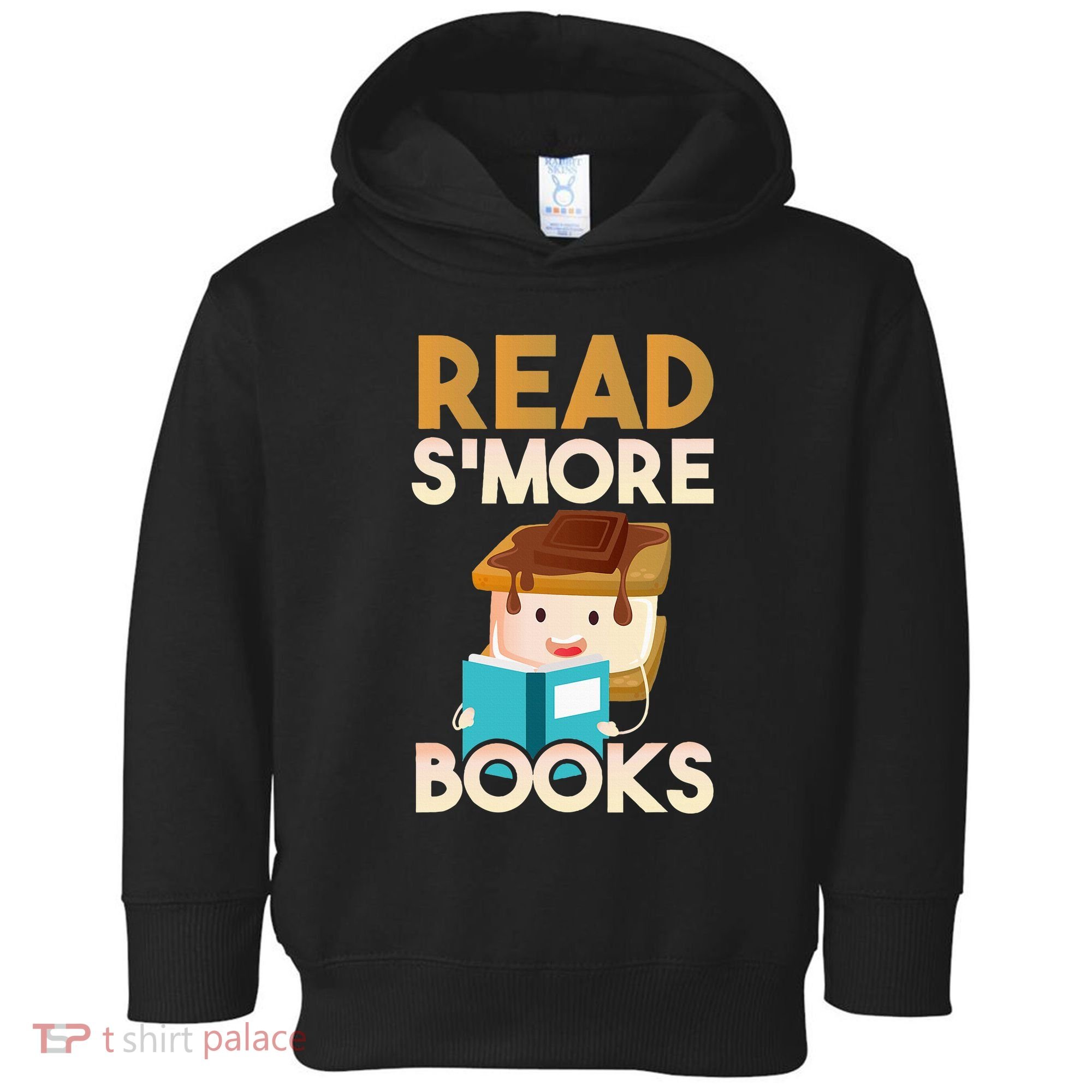Read SMore Books Camping Bookworm Boy Cute Librarian Toddler Hoodie