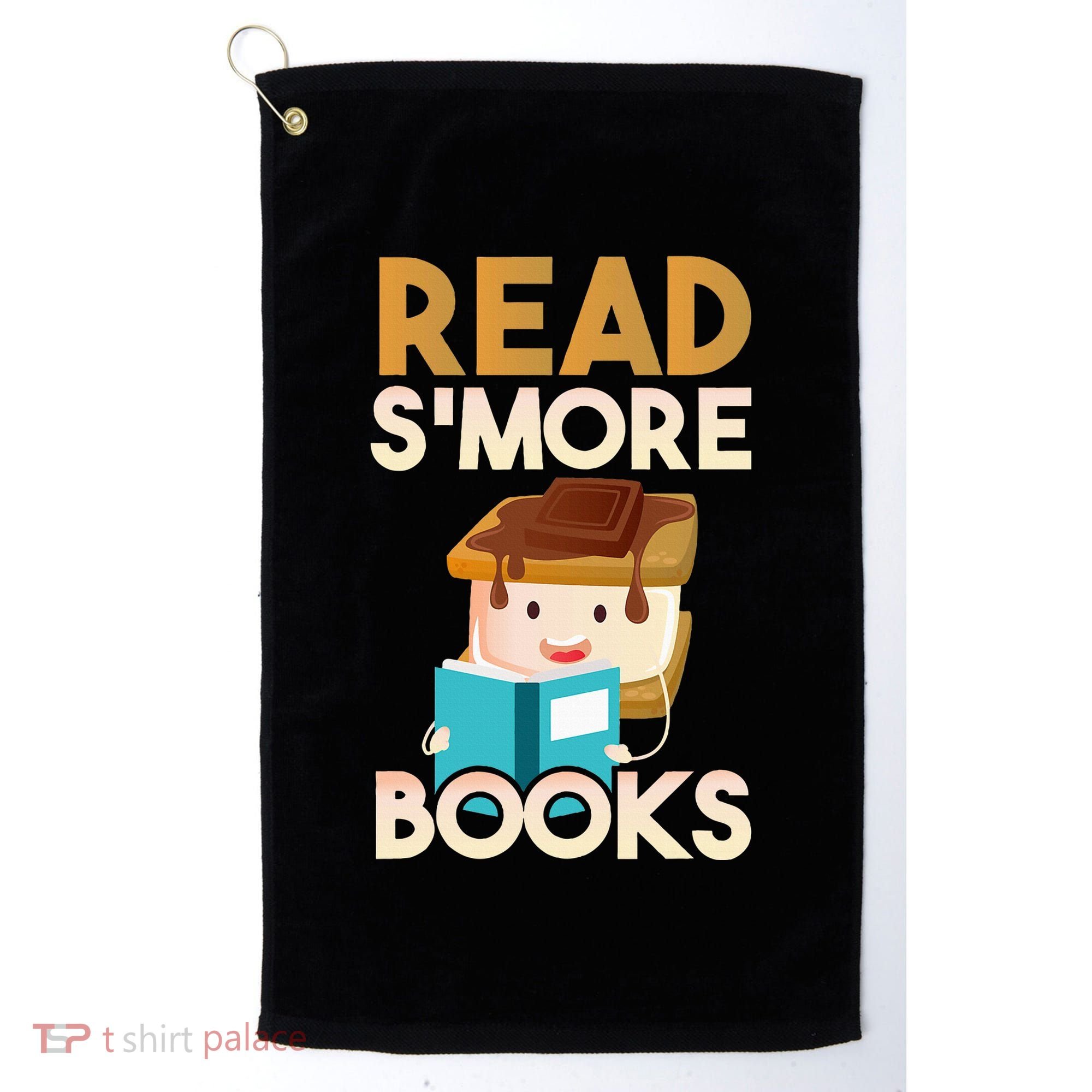 Read SMore Books Camping Bookworm Boy Cute Librarian Golf Towel