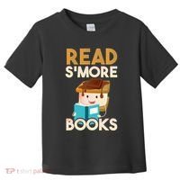 Read SMore Books Camping Bookworm Boy Cute Librarian Toddler T-Shirt thumb 0