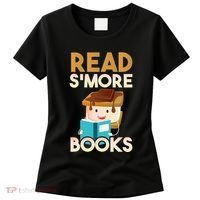 Read SMore Books Camping Bookworm Boy Cute Librarian Women's T-Shirt thumb 0