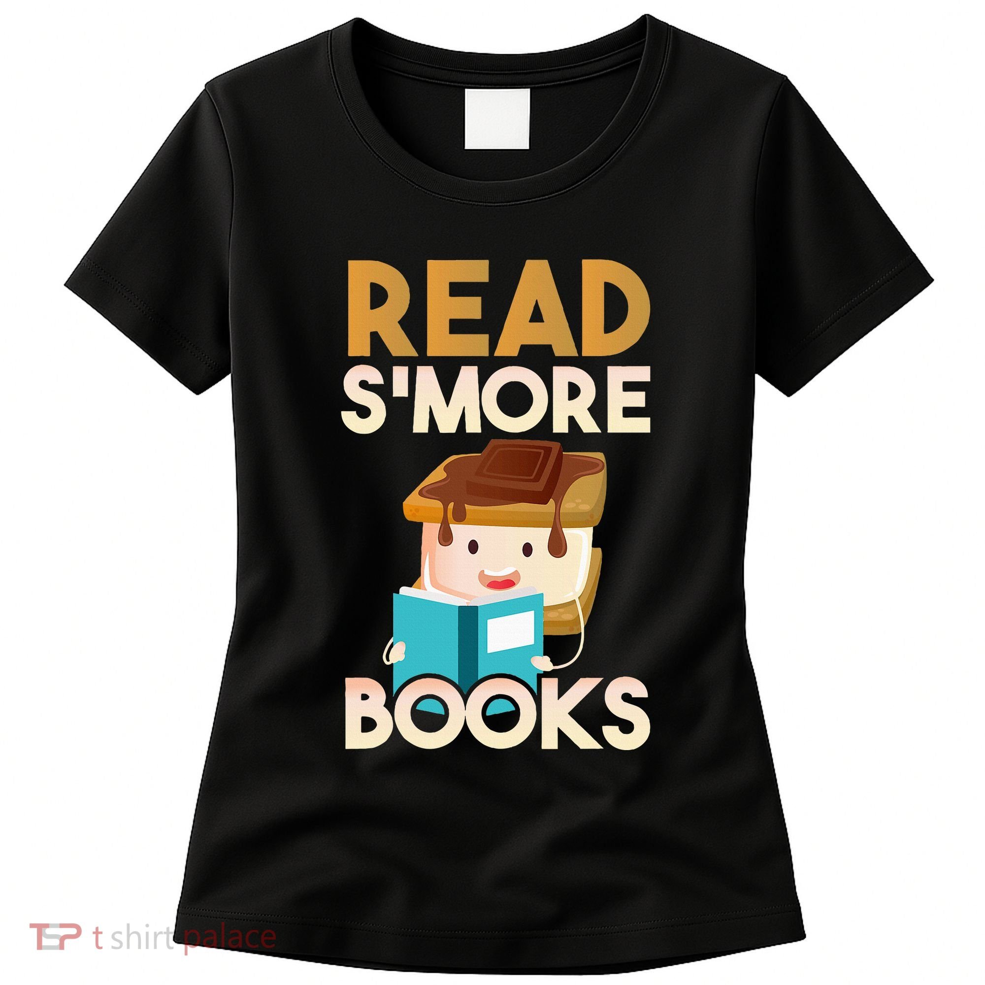 Read SMore Books Camping Bookworm Boy Cute Librarian Women's T-Shirt