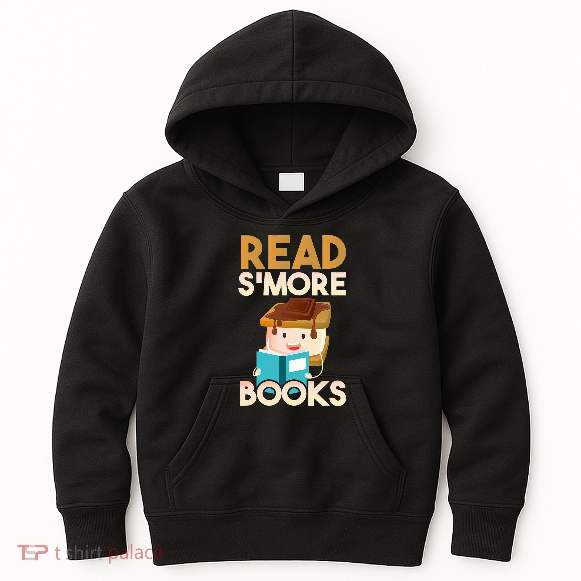 Read SMore Books Camping Bookworm Boy Cute Librarian Kids Hoodie