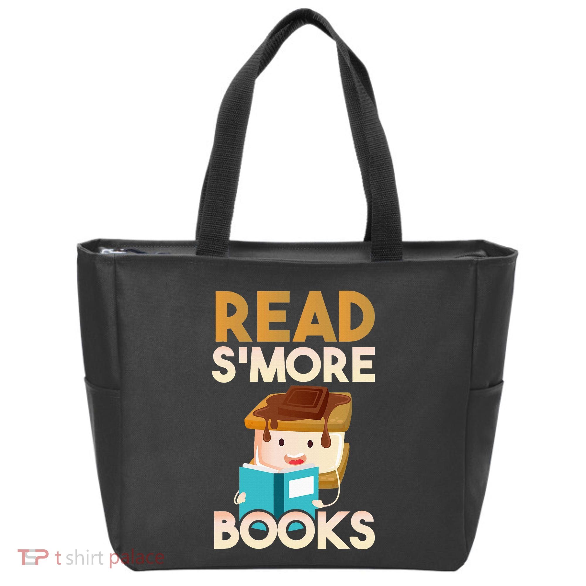 Read SMore Books Camping Bookworm Boy Cute Librarian Tote Bag