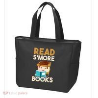 Read SMore Books Camping Bookworm Boy Cute Librarian Tote Bag thumb 3
