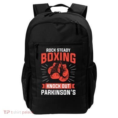 Rock Steady Boxing Knock Out Parkinsons Boxer Backpack