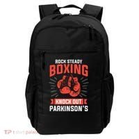 Rock Steady Boxing Knock Out Parkinsons Boxer Backpack thumb 0