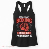 Rock Steady Boxing Knock Out Parkinsons Boxer Women's Tank Top thumb 0