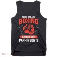Rock Steady Boxing Knock Out Parkinsons Boxer Tank Top thumb 0