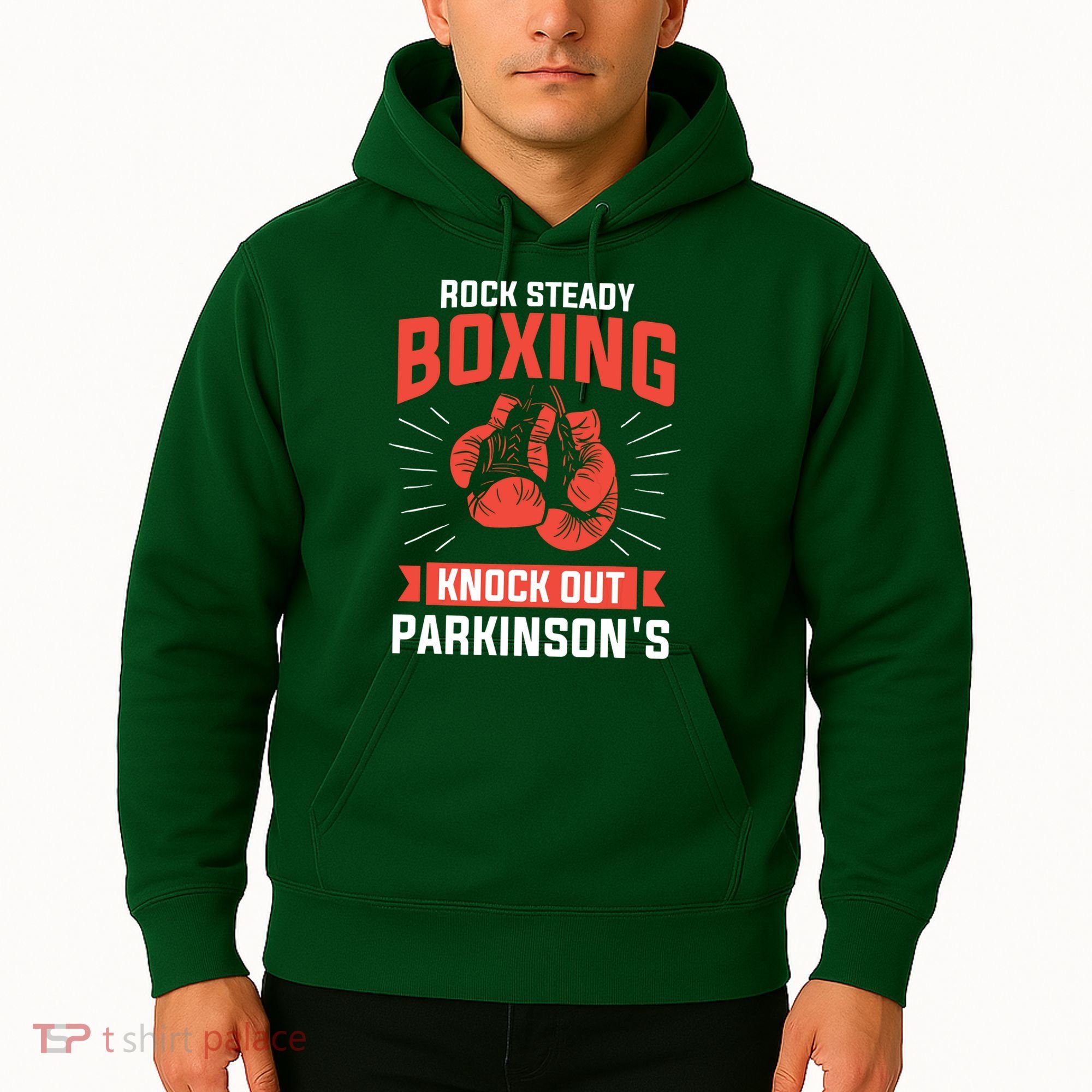 Rock Steady Boxing Knock Out Parkinsons Boxer Hoodie
