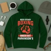 Rock Steady Boxing Knock Out Parkinsons Boxer Hoodie thumb 3