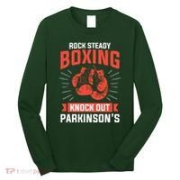 Rock Steady Boxing Knock Out Parkinsons Boxer Long Sleeve Shirt thumb 0