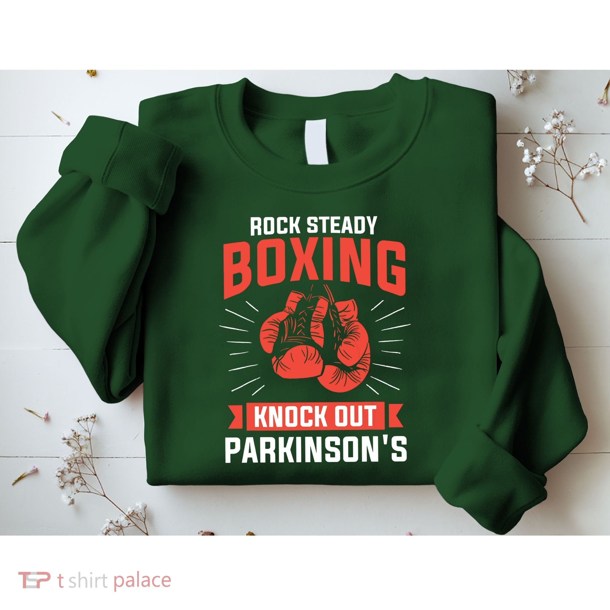 Rock Steady Boxing Knock Out Parkinsons Boxer Sweatshirt