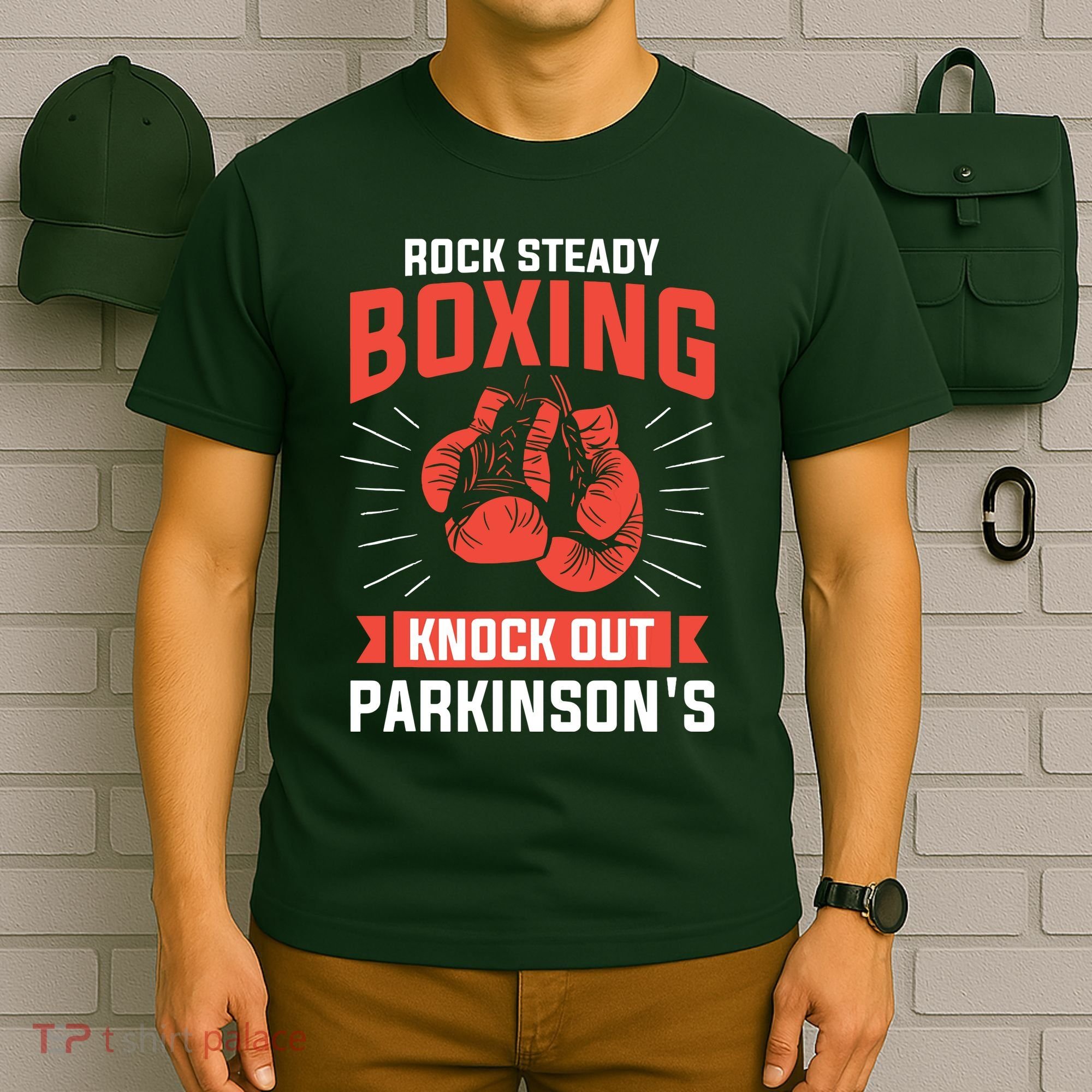 Rock Steady Boxing Knock Out Parkinsons Boxer T-Shirt