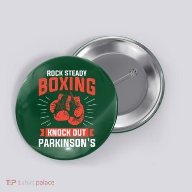 Rock Steady Boxing Knock Out Parkinsons Boxer Button