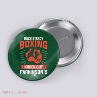 Rock Steady Boxing Knock Out Parkinsons Boxer Button thumb 0