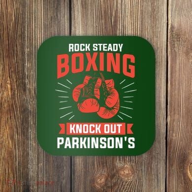Rock Steady Boxing Knock Out Parkinsons Boxer Coaster