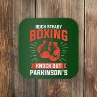 Rock Steady Boxing Knock Out Parkinsons Boxer Coaster thumb 0