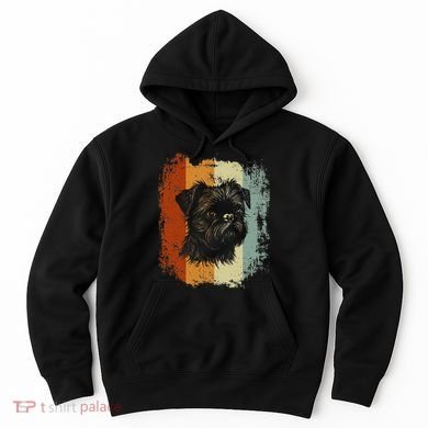Retro Style Brussels Griffon Dog Hoodie