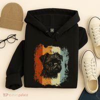 Retro Style Brussels Griffon Dog Hoodie thumb 4