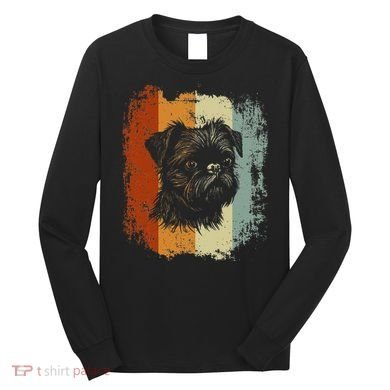 Retro Style Brussels Griffon Dog Long Sleeve Shirt
