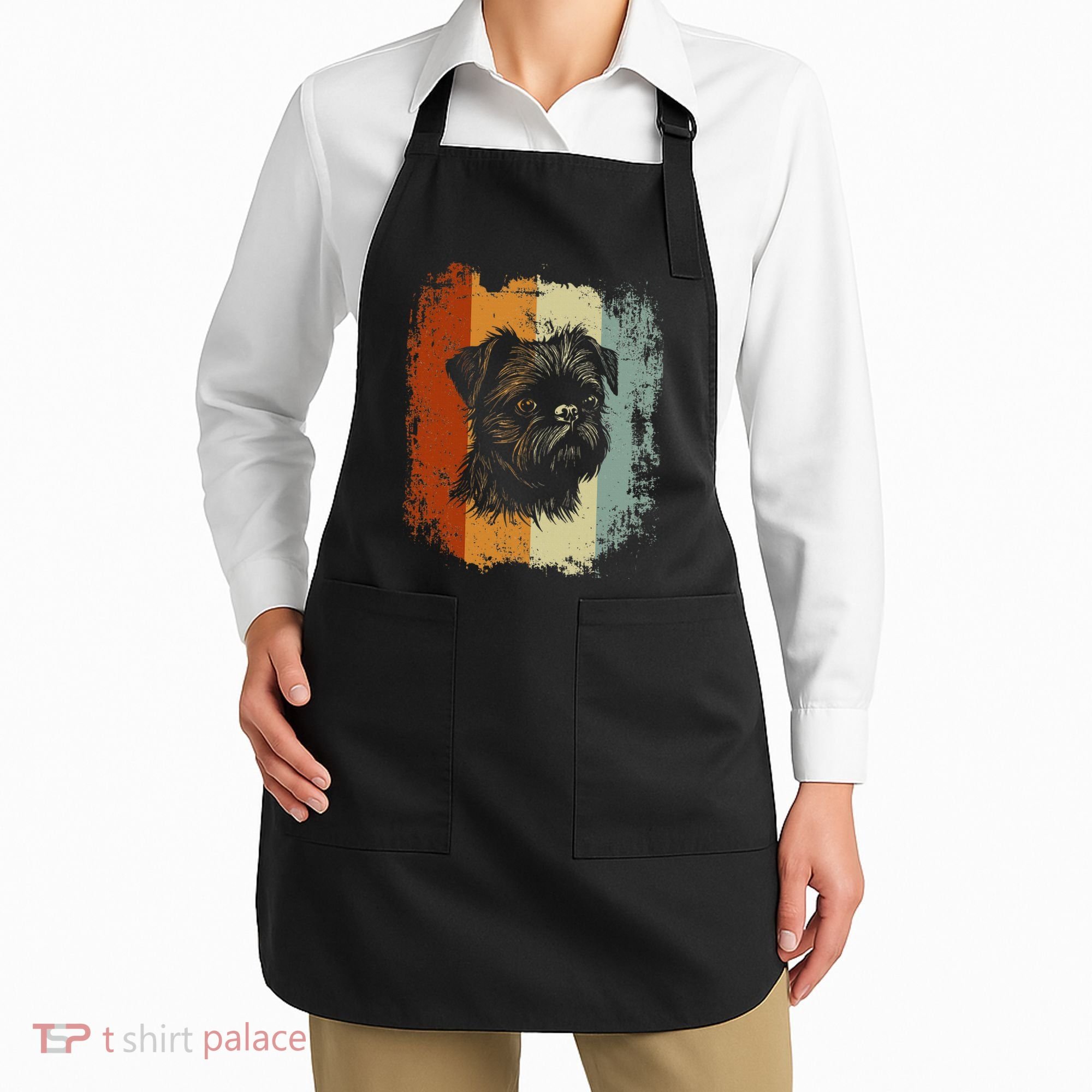 Retro Style Brussels Griffon Dog Apron