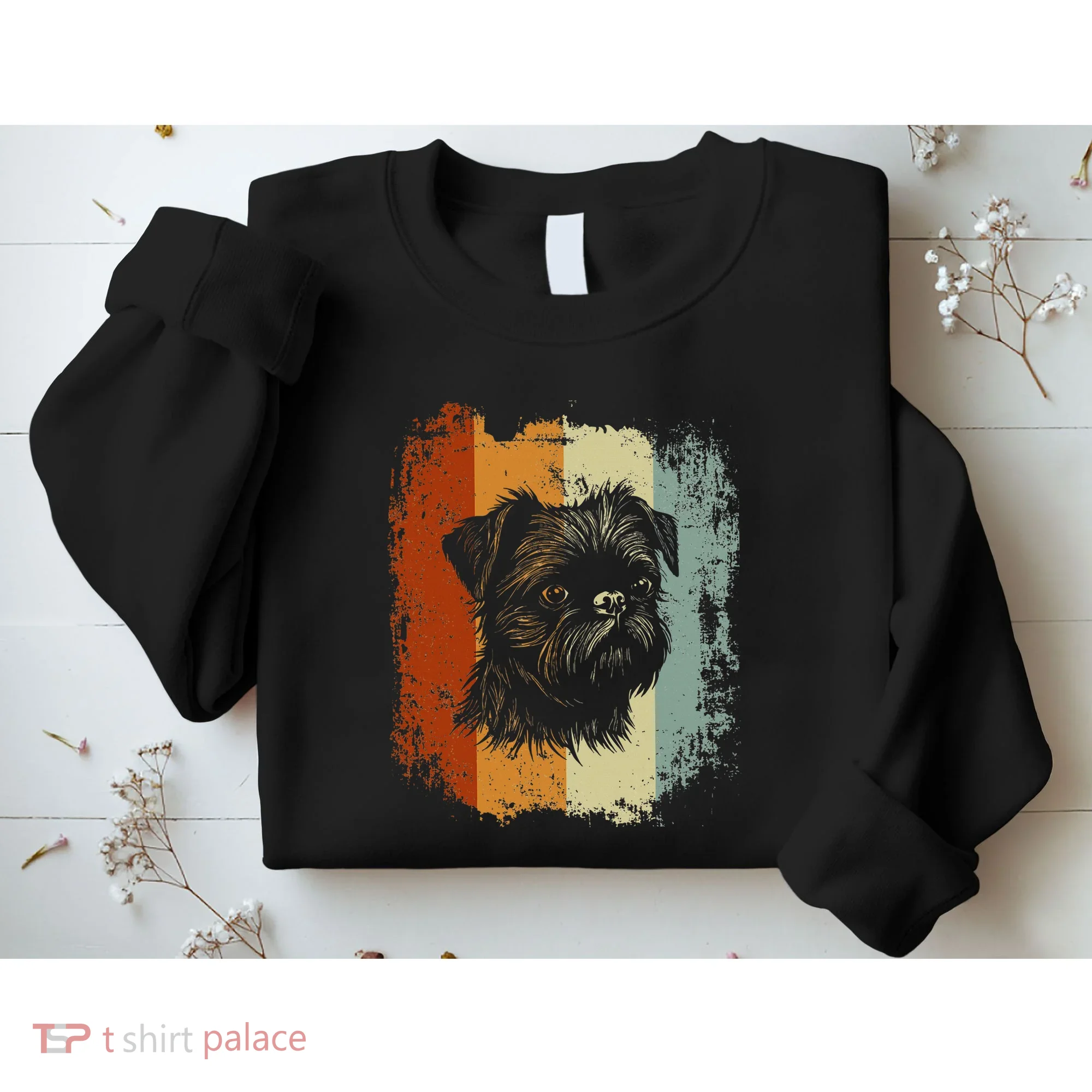 Retro Style Brussels Griffon Dog Sweatshirt