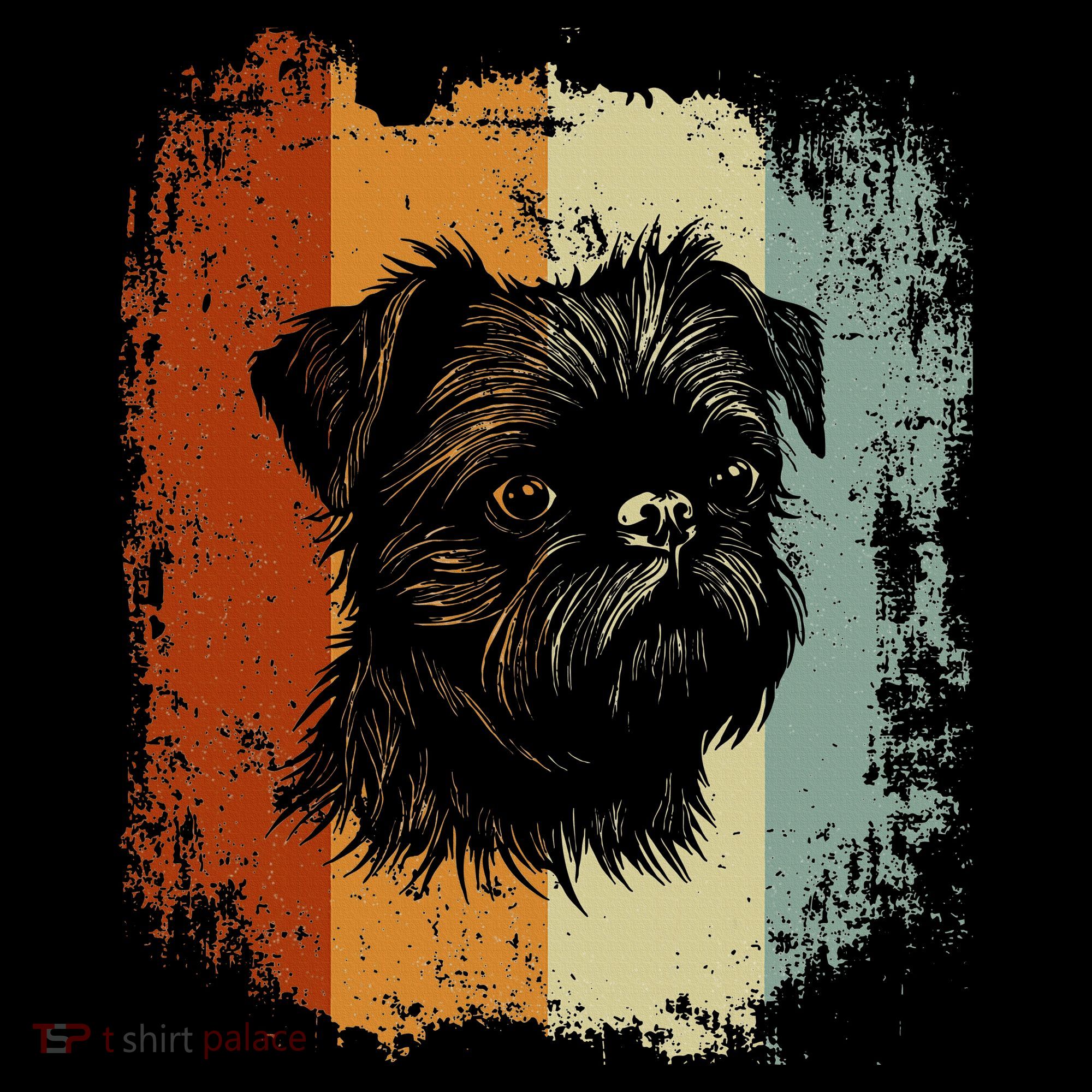 Retro Style Brussels Griffon Dog Sweatshirt