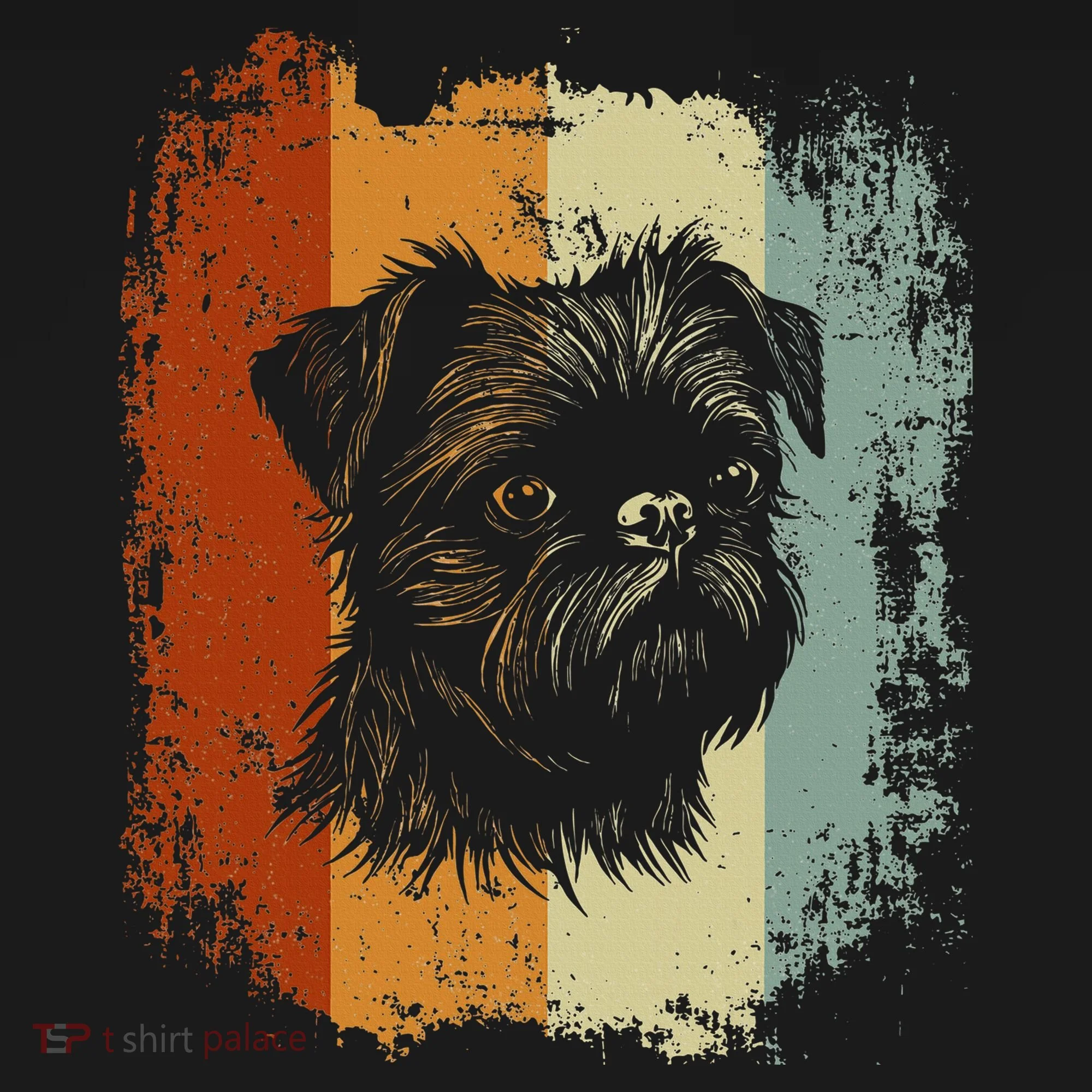 Retro Style Brussels Griffon Dog Sweatshirt