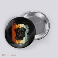 Retro Style Brussels Griffon Dog Button thumb 0