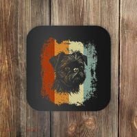 Retro Style Brussels Griffon Dog Coaster thumb 0