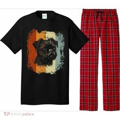 Retro Style Brussels Griffon Dog Pajama Set