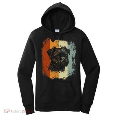 Retro Style Brussels Griffon Dog Women's Hoodie