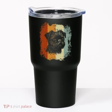 Retro Style Brussels Griffon Dog Tumbler