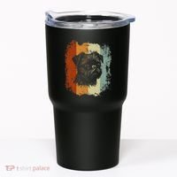 Retro Style Brussels Griffon Dog Tumbler thumb 0