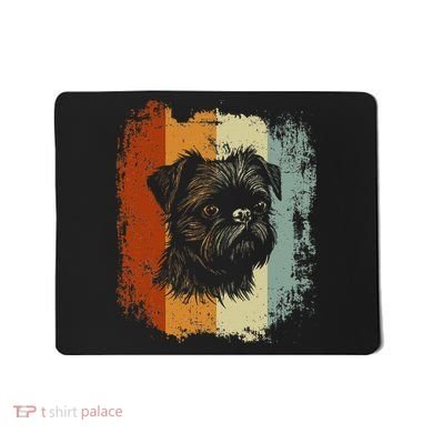 Retro Style Brussels Griffon Dog Mousepad