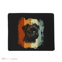 Retro Style Brussels Griffon Dog Mousepad thumb 0