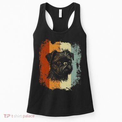 Retro Style Brussels Griffon Dog Women's Tank Top