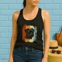 Retro Style Brussels Griffon Dog Women's Tank Top thumb 2