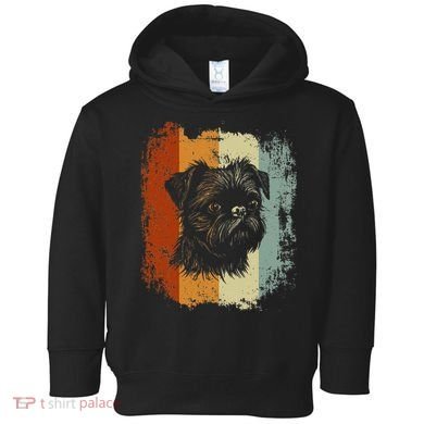 Retro Style Brussels Griffon Dog Toddler Hoodie