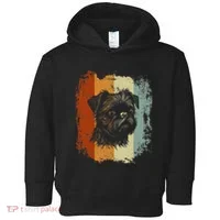 Retro Style Brussels Griffon Dog Toddler Hoodie thumb 0