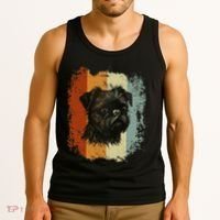Retro Style Brussels Griffon Dog Tank Top thumb 3