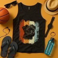 Retro Style Brussels Griffon Dog Tank Top thumb 4