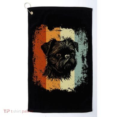 Retro Style Brussels Griffon Dog Golf Towel