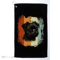 Retro Style Brussels Griffon Dog Golf Towel thumb 0