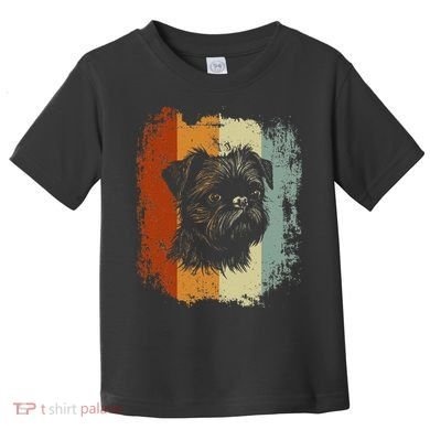 Retro Style Brussels Griffon Dog Toddler T-Shirt